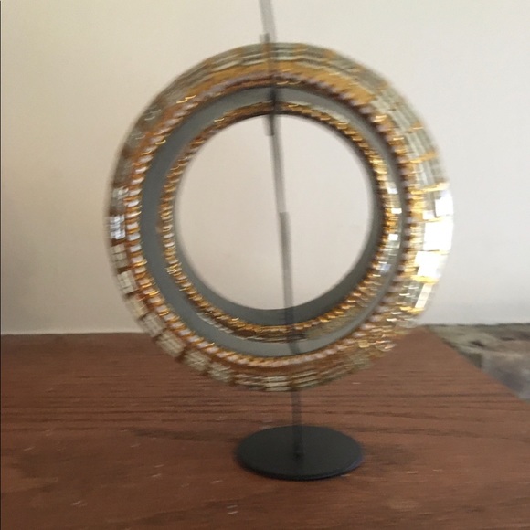 Two Gorgeous Gold Mirrored Bangle Bracelets - Picture 3 of 3